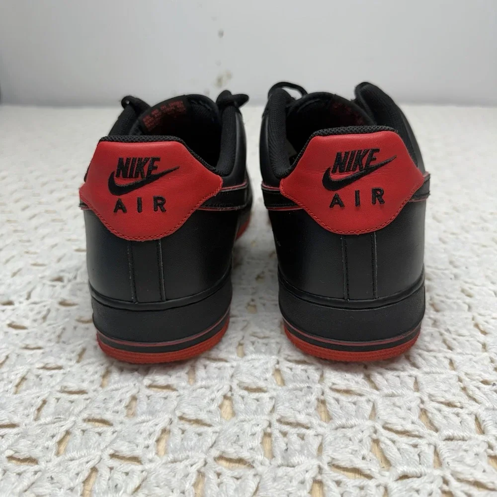 Rare Nike air force 1 low Sneaker Shoes Mens Sz 14 Black / Red 488298 002